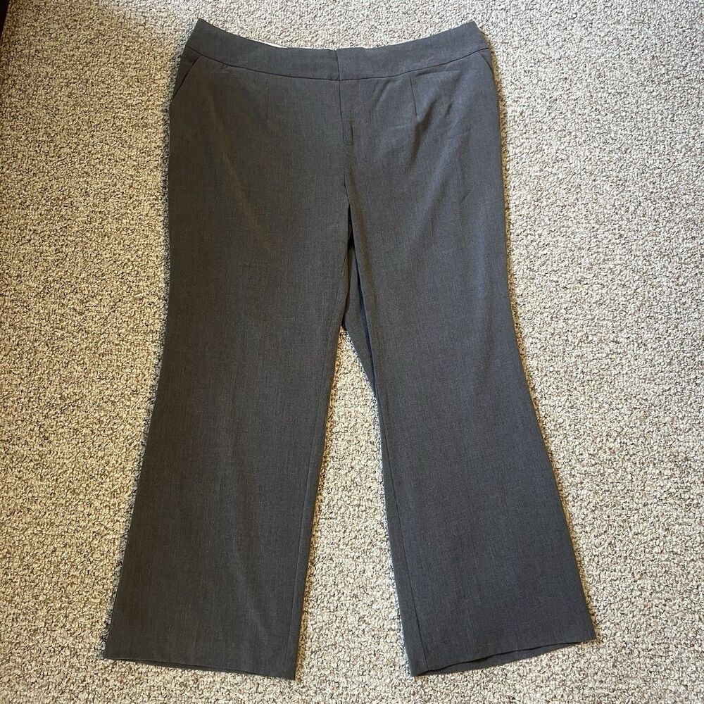 NEW Jessica London Womens Gray Dress Pants Plus Size 22 Office Work Wear Career